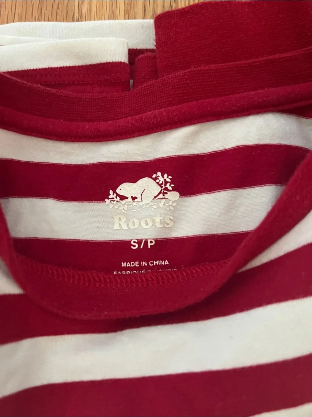 Roots Red & White Striped Women's Pajama Set - Picture 3 of 3
